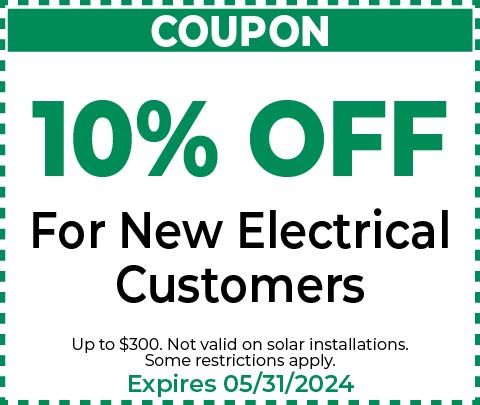 10% Off New Electrical Customer Coupon