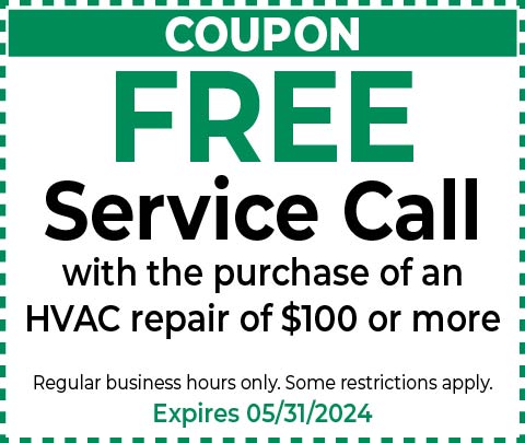 Free Service Call with repair of $100 or more